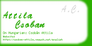 attila csoban business card